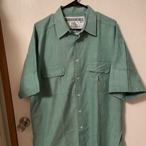 Pussers Island Oxfords Men’s Short-Sleeve Button-Up shirt SZ XL